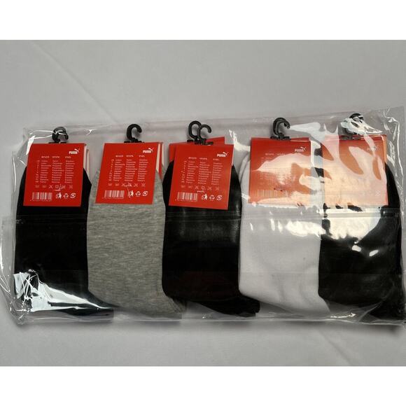 Puma Mens Ankle Socks 10 Pair Size UK 5-9 US 5.5-9.5 EUR 41-47 Multicolor - Picture 6 of 9